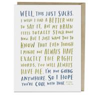 Awkward Sympathy Empathy Card