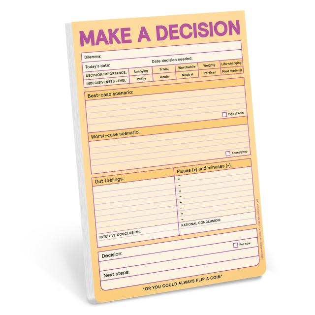Make a Decision Pad (Pastel Version)