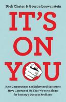 It’s on You